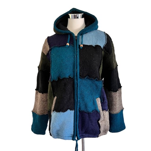 Patchwork wolljacke - patchwork,