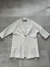 ZARA Jacke Blazer oversize Mantel Kurzmantel Gr S / M 36 38 neuwertig weiss