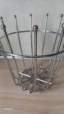 Obstkorb Metall Edelstahl 24x23cm gebr.gut