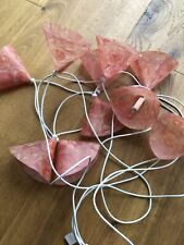 Lichterkette mit Schirm Rosen Dekoration