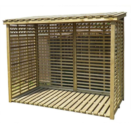 Kaminholzregal xxl mit - kaminholzregal,
