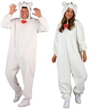 Eisbärkostüm Eisbär Plüsch Kostüm Kleid Kinder Damen Herren Overall Löwe Katze