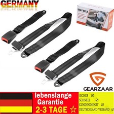 2x Sicherheitsgurt E4 Beckengurt 2 Punkt Statik 1300mm Für VW Bus T1 T2 T3 T4