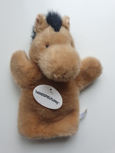 Handspielpuppe stofftier pferd - stofftier,