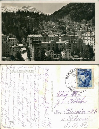 Ansichtskarte bad gastein - bad,