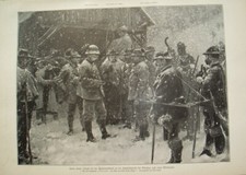 002 Kaiser Franz Joseph Jagd Mürzsteg Großbild 38x27 cm Druck 1899