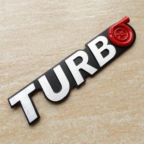 Turbo logo charged engine - f??r,