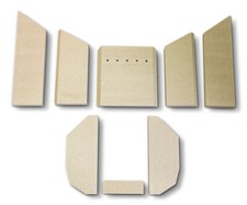 Feuerraumauskleidung A für Justus Island Aqua Kaminofen Ersatzteile Brennraum