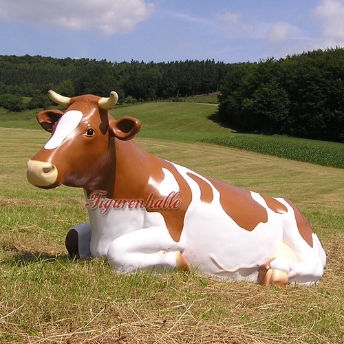 Kuh liegend lebensgroß - , figur