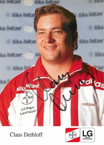 Claus dethloff autogrammkarte - claus,
