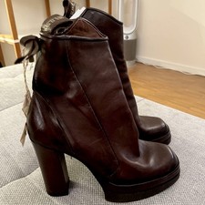 A.s 98 As Stiefeletten Gr:42 Hoch 11,5 Cm Leder  A53206  Neu Übergröße Braun