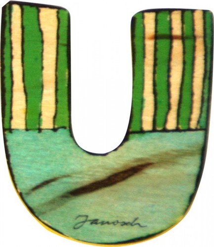 Janosch holzbuchstabe cm - u, 6