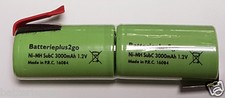 2er Akku Säule Sub-C 3000 mAh | 2,4 V  NiMh mit Z Lötfahne  