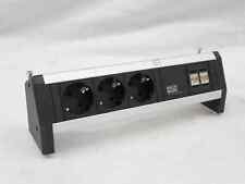 BACHMANN  DESK 3x Schutzkontakt, 2x CAT 5e, Tischsteckdose