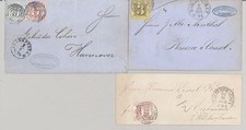 Thurn taxis 3 briefe mit - thurn, &