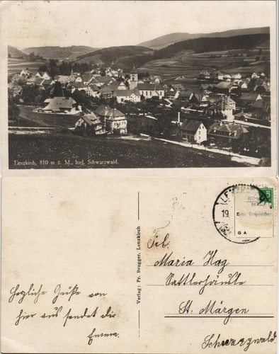 Ansichtskarte lenzkirch - ansichtskarte,