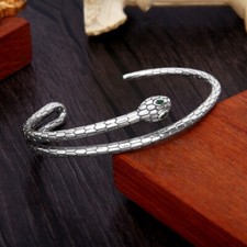 B37 Armspange Schlange Sterling Silber 925 Armreif