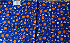 Patchworkstoff Bälle: Baseball, Fußball, Basketball und American Football, 130 g