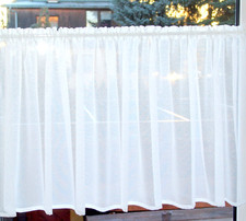 Scheibengardinen Weiß ohne