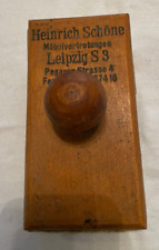 Löschwiege alt antik Löschwippe Holz Löschpapier Büro historisch Heinrich Schöne