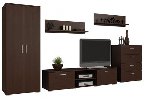 Wohnwand california wenge - wenge, |