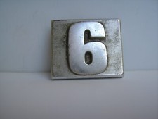 Renault 6  Schriftzug  Typenschild  Alu Oldtimer 