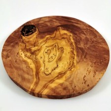 Olivenholz Untersetzer rund im