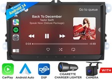 Für VW Golf 5 6 PLUS Touran Passat B6 B7 Tiguan 9" Android 14 Autoradio Navi RDS