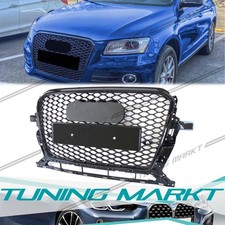 Schwarz Glanz Wabengrill Frontgrill Kühlergrill für Audi Q5 8R 13-17 kein S-Line