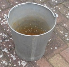 alter Alu Guss Aluminium Eimer