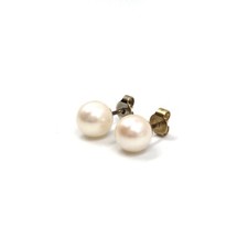8mm Perlen Ohrstecker 333 Gelbgold Ohrringe 8kt Gold Damen Ohr Schmuck