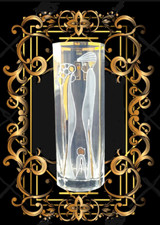 Wiener Secession Josef Hoffmann by Gallauner Wien Jugendstil Glasvase Pokal 1920