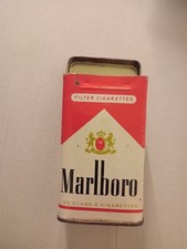 Alte Dose , Blechdose , Zigarettendose , Marlboro Filter Cigarettes , rot weiss