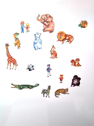 Sticker zoo aufkleber elefant - sticker,