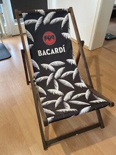 Bacardi Rum Klappstuhl Strandstuhl Holzstuhl Liegestuhl Sommer Camping NEU