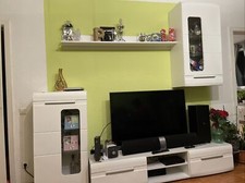 TV-Schrankset (3 Schranke) mit Regel weiß