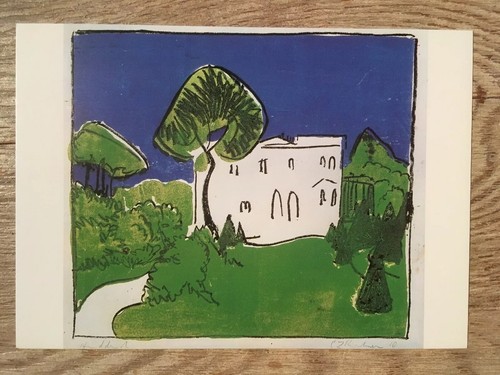 Postkarte weiße villa - 1,