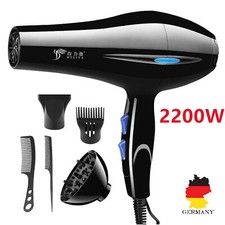 Haartrockner Haarfön Ionen Fön Stylingdüse Diffusor 2200W + 3 Stylingdüse