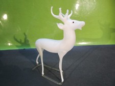 alte LAUSCHA Glasfigur HIRSCH - Hohlglas Glas Tierfigur Figur - Lauscha Bimini