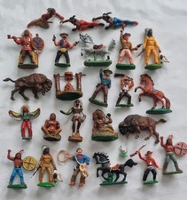 Indianer Cowboys Western  Pferde Figuren Konvolut Spielzeug DDR Sammlung selten