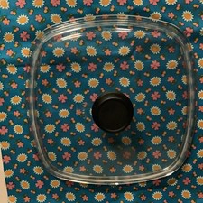 Topfdeckel Glas quadratisch 28 x 28 cm  - Pyrex