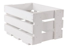 kleine Weinkiste WK mini weiss Dekokoste Landhauskiste Obstkiste Regalkiste Holz
