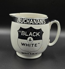 Vintage Rare Shelley Buchanan's Black and White Whisky Pitcher Jug