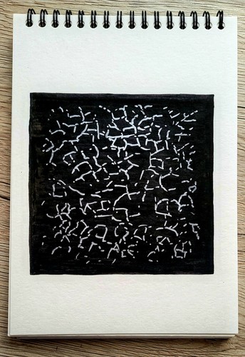 Zeichnung das schwarze quadrat - zeichnung,