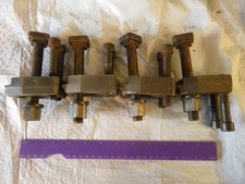 4 Maschinenzwingen Fräsen Bohren M16 T-Stück Bolzen 120mm