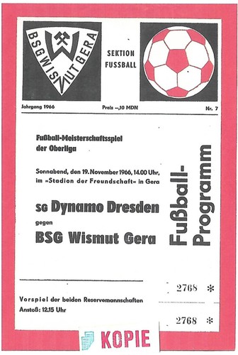 Wismut gera dynamo dresden - wismut,