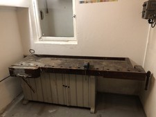 Hobelbank massiv mit Unterschrank