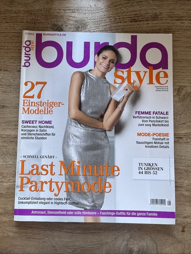 Burda style 2012 anleitung - burda, 1/2012