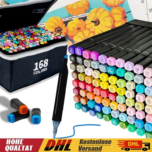 168 farben marker stifte - farben,