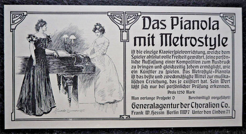 Pianola mit metrostyle - ,, alte